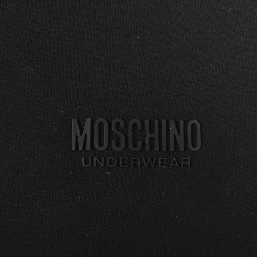 Moschino Logo Tape Hoodie Black
